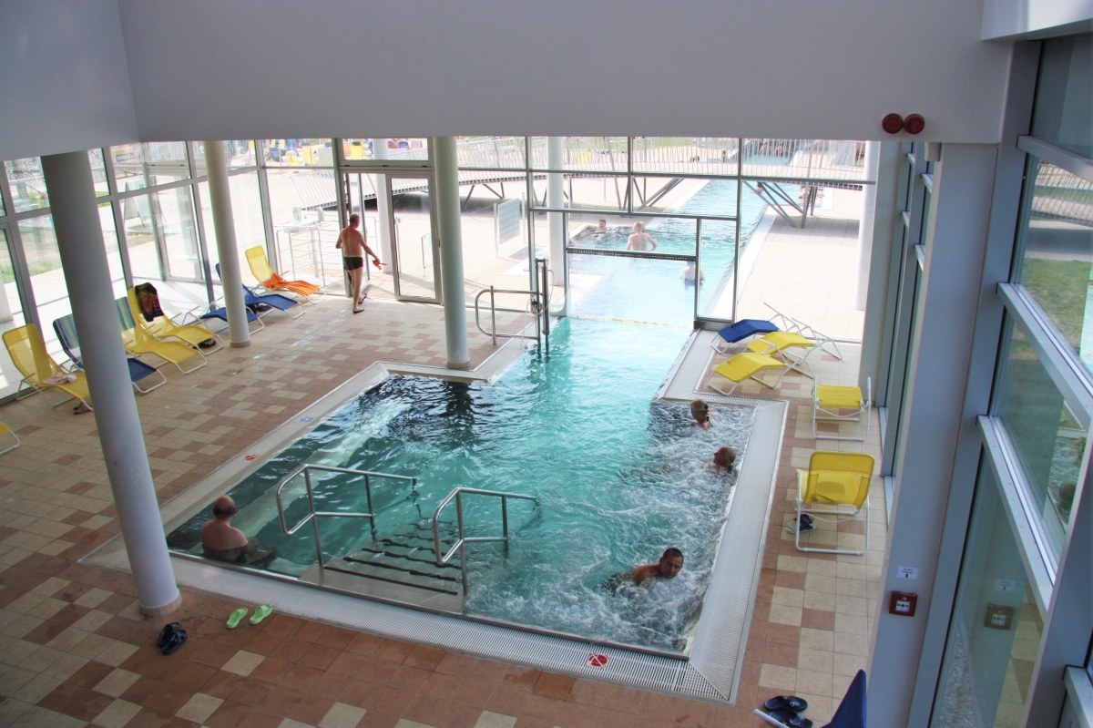 Nerezové bazény na termálném kúpalisku Vrbov